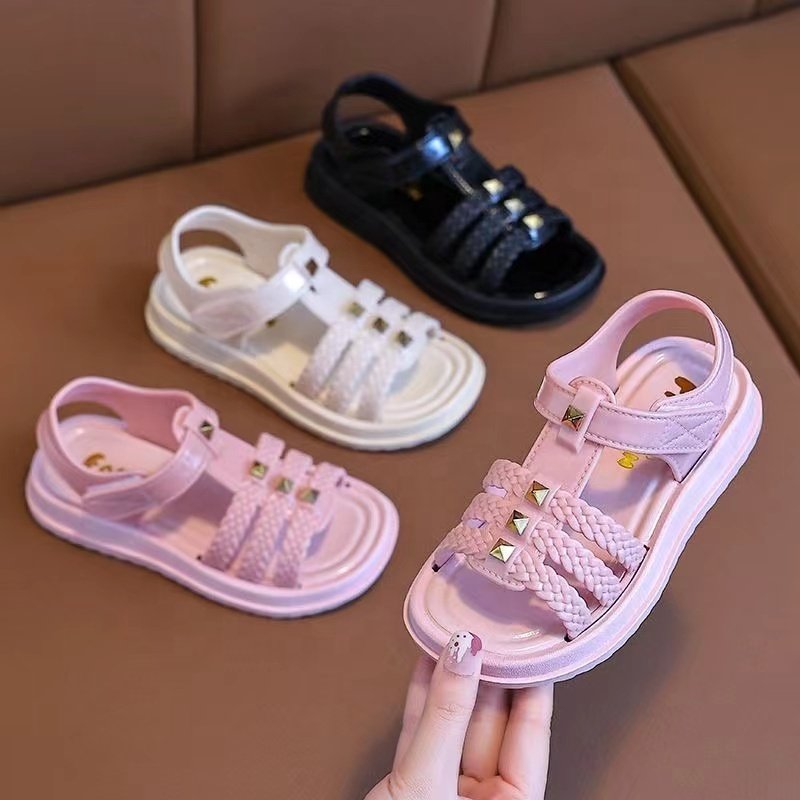 Footwear wholesale PVC Children sandal Summer girls Slides slipper kidsBeach Sandals Shoes