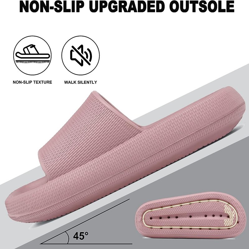 Custom Cloud Slippers for Women and Men Unisex Pillow Slippers Thick Sole Cloud Cushion Slides Soft Shower Bathroom Slides