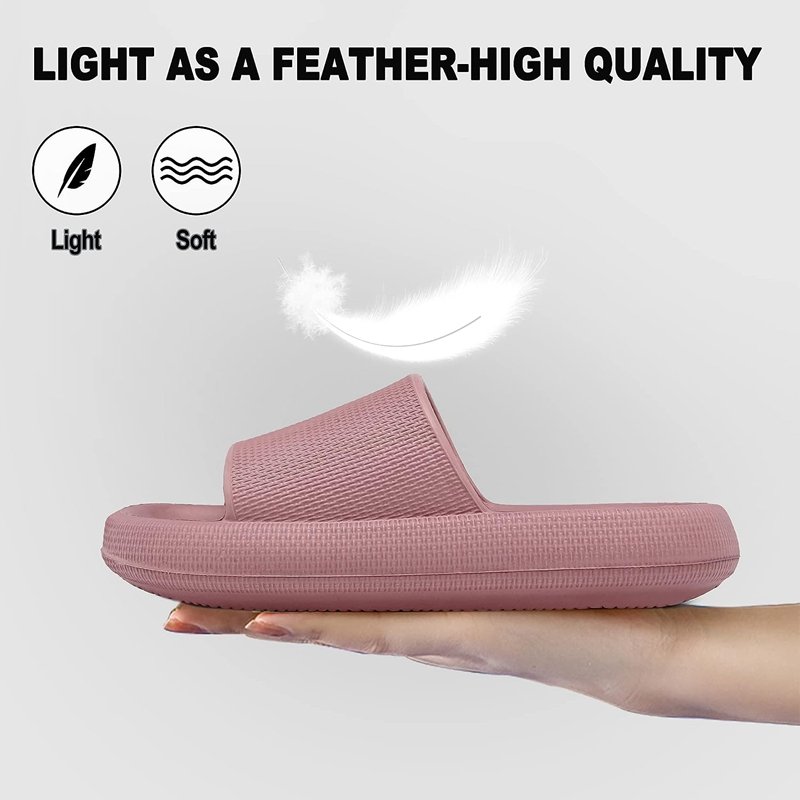 Custom Cloud Slippers for Women and Men Unisex Pillow Slippers Thick Sole Cloud Cushion Slides Soft Shower Bathroom Slides