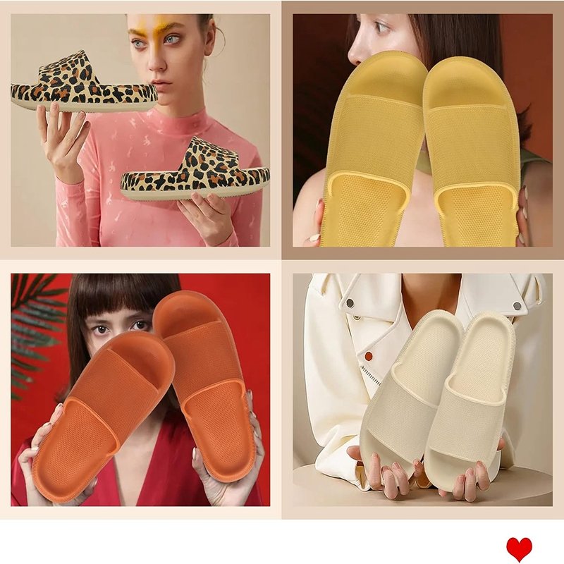 Custom Cloud Slippers for Women and Men Unisex Pillow Slippers Thick Sole Cloud Cushion Slides Soft Shower Bathroom Slides