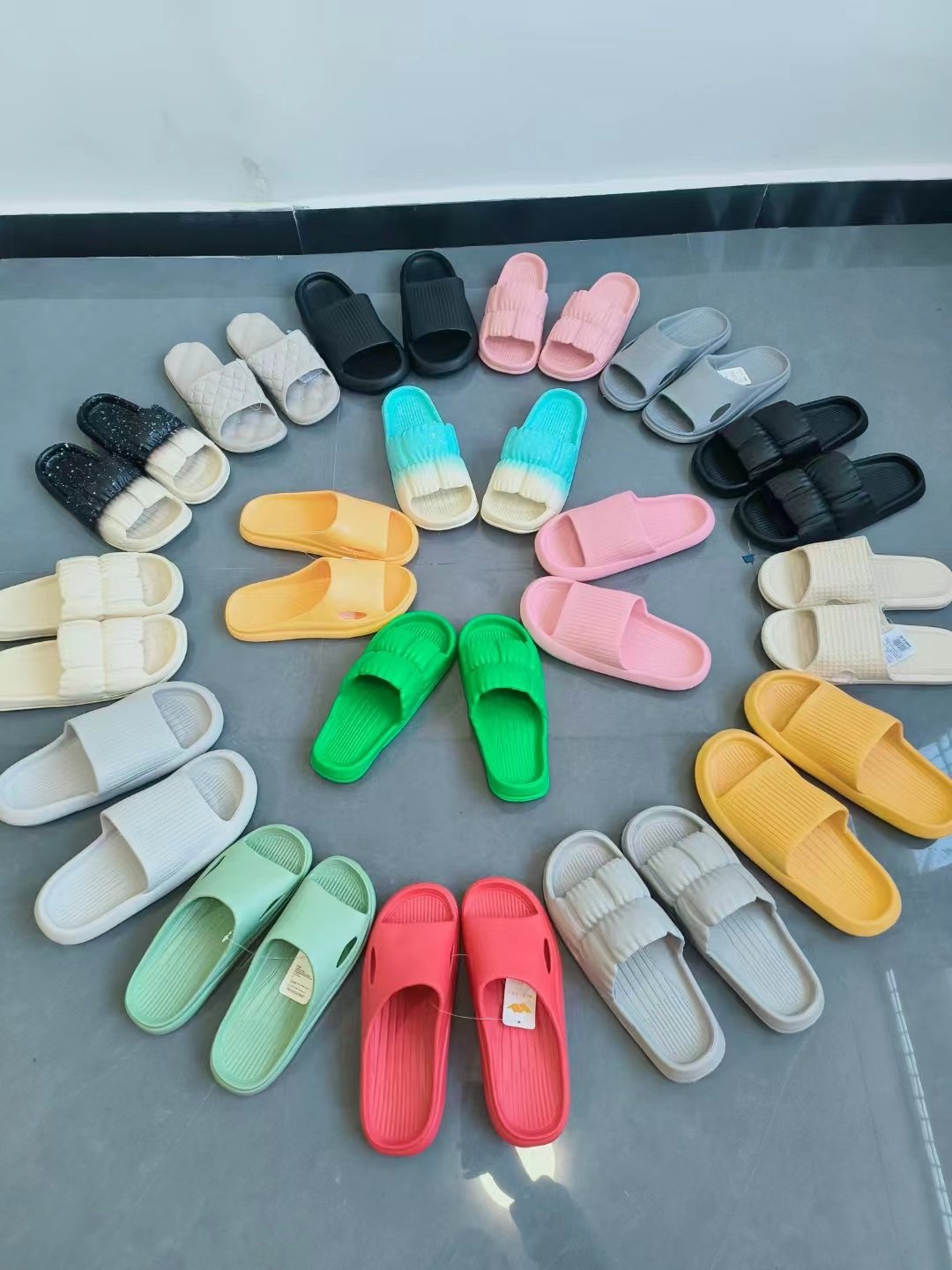 Multi-color hotel home bathroom slippers summer men and women home indoor non-slip home sandals slippers