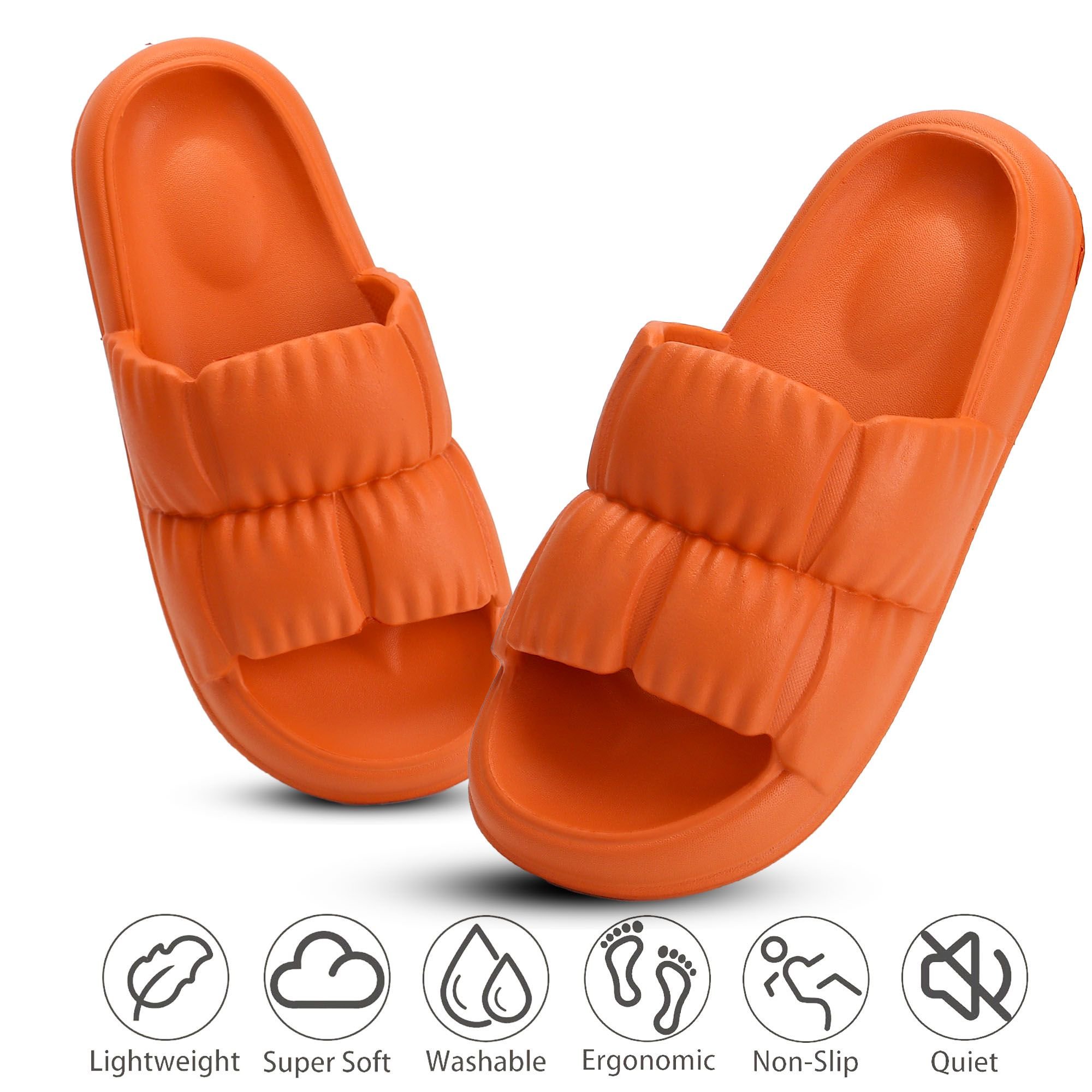 Slippers Cloud Slides For Women Men EVA Sandals Summer Non-Slip Open Toe Slippers Soft House Slippers For Indoor Out
