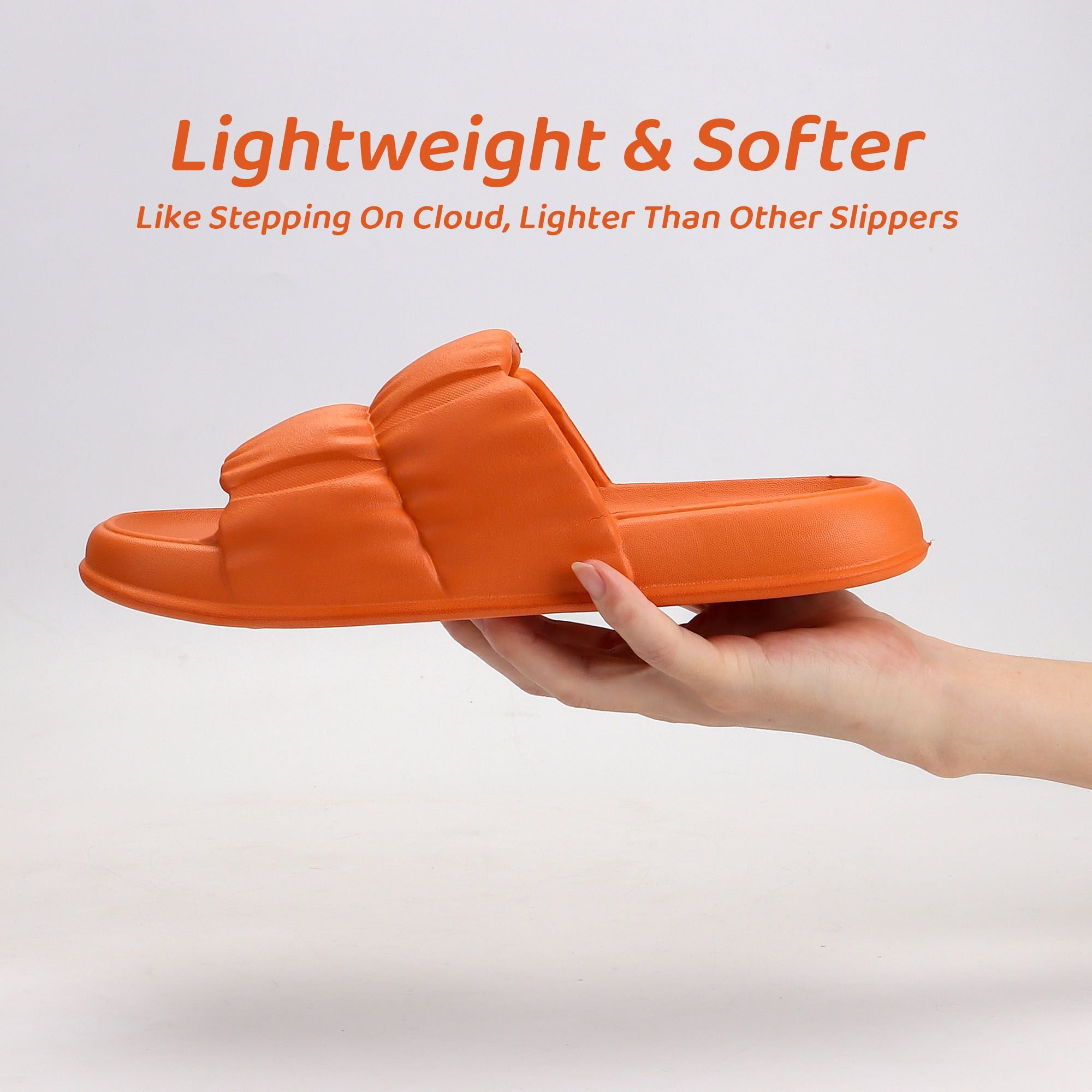 Slippers Cloud Slides For Women Men EVA Sandals Summer Non-Slip Open Toe Slippers Soft House Slippers For Indoor Out