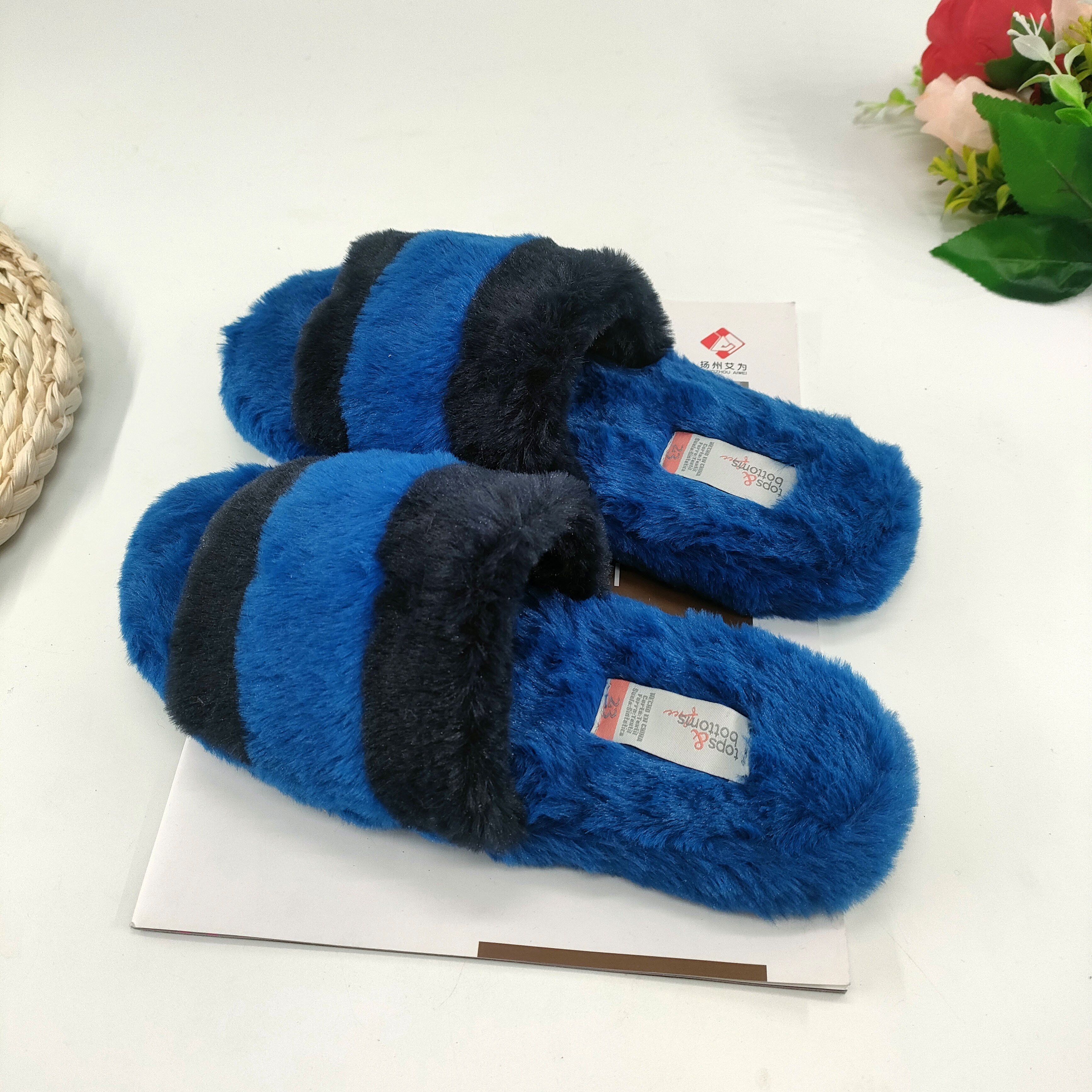 Custom Slides Slippers Fluffy Room Slippers 2024 The Best Seller Slipper For Woman