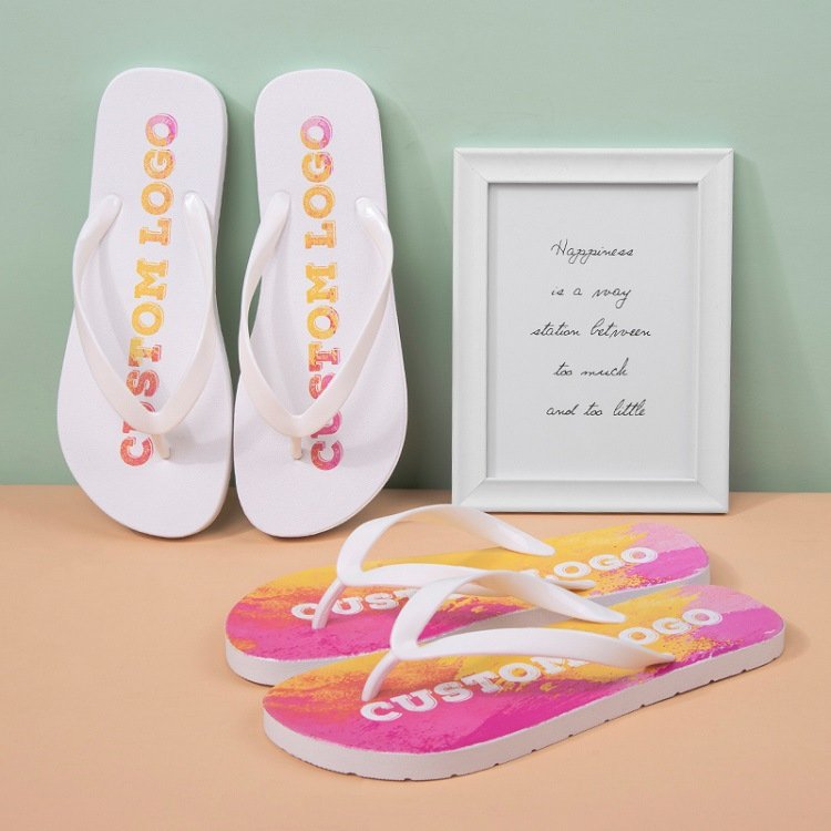 OEM Custom Men Women Beach Sandals House Hotel flip-flops flip flops Logo Slides Slippers With Logo