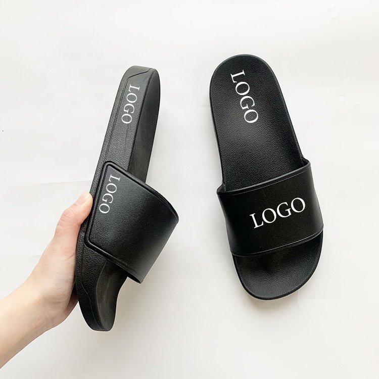 Professional Custom Printing Logo Pattern White Color Unisex Plain Men's EVA PVC Beach Slides Slippers