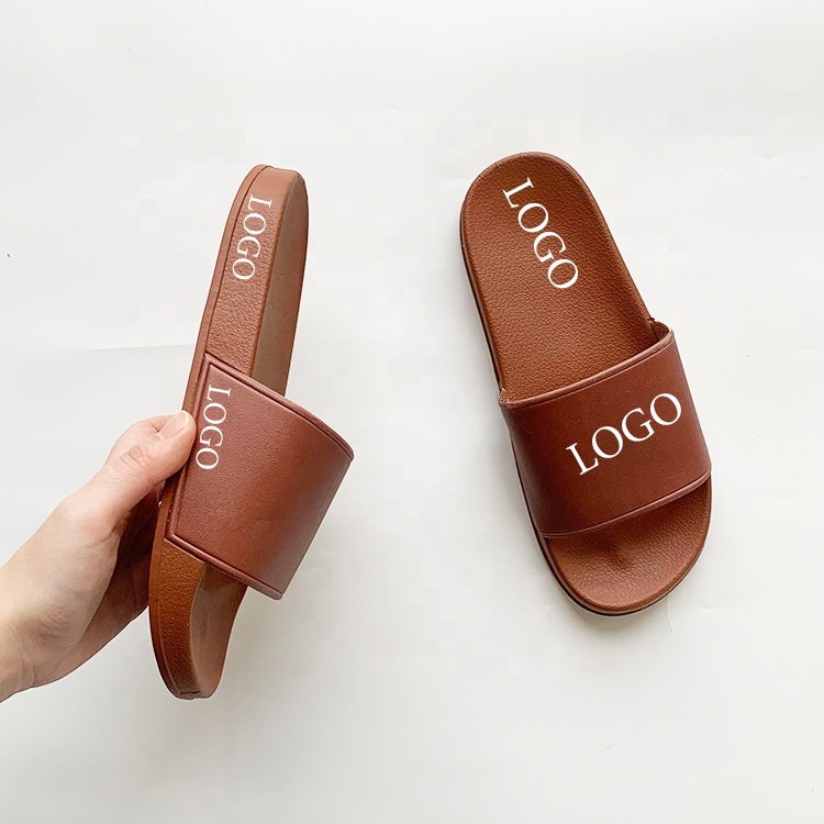 Professional Custom Printing Logo Pattern White Color Unisex Plain Men's EVA PVC Beach Slides Slippers