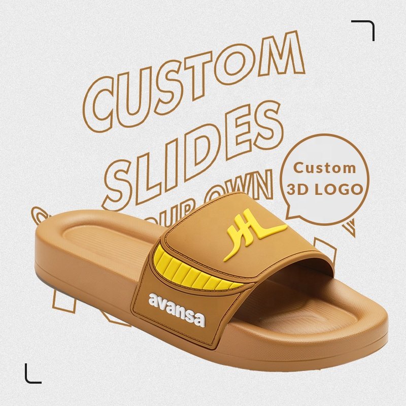 Xsheng New Mens Comfy Austront Slides Oem Factory Price Low Moq Custom Sandal Men Slides Anti-Slippery Slides Men With Strap