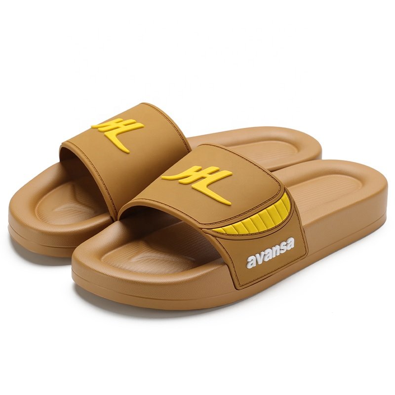 Xsheng New Mens Comfy Austront Slides Oem Factory Price Low Moq Custom Sandal Men Slides Anti-Slippery Slides Men With Strap