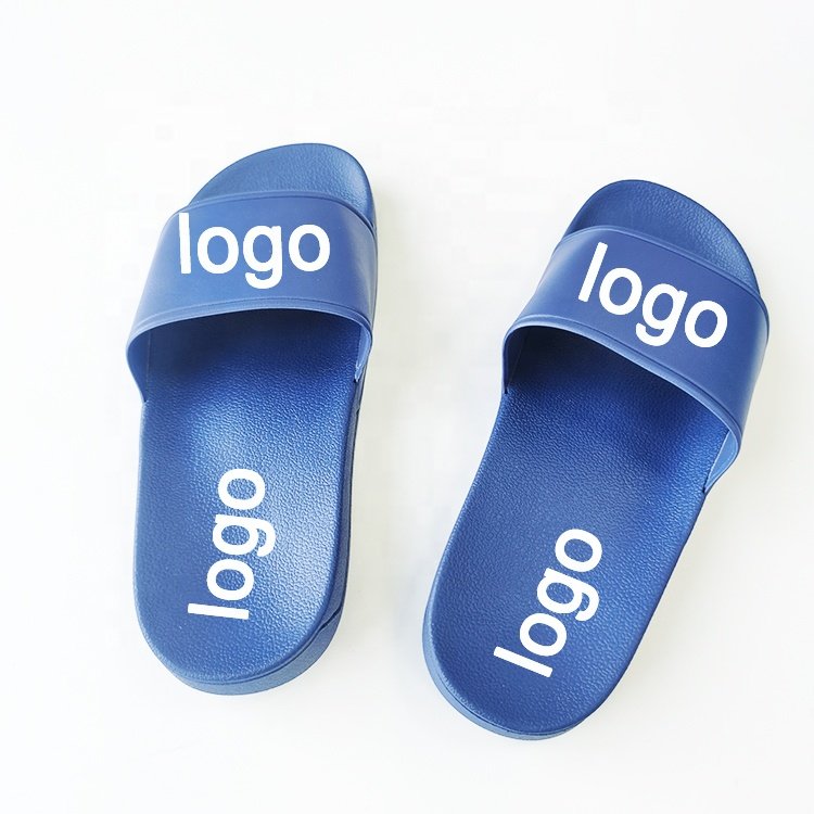 Wholesale Flats Women Sandals Other Shoes Women Sandal PVC Flip Flops Ladies Blue Sandal for America