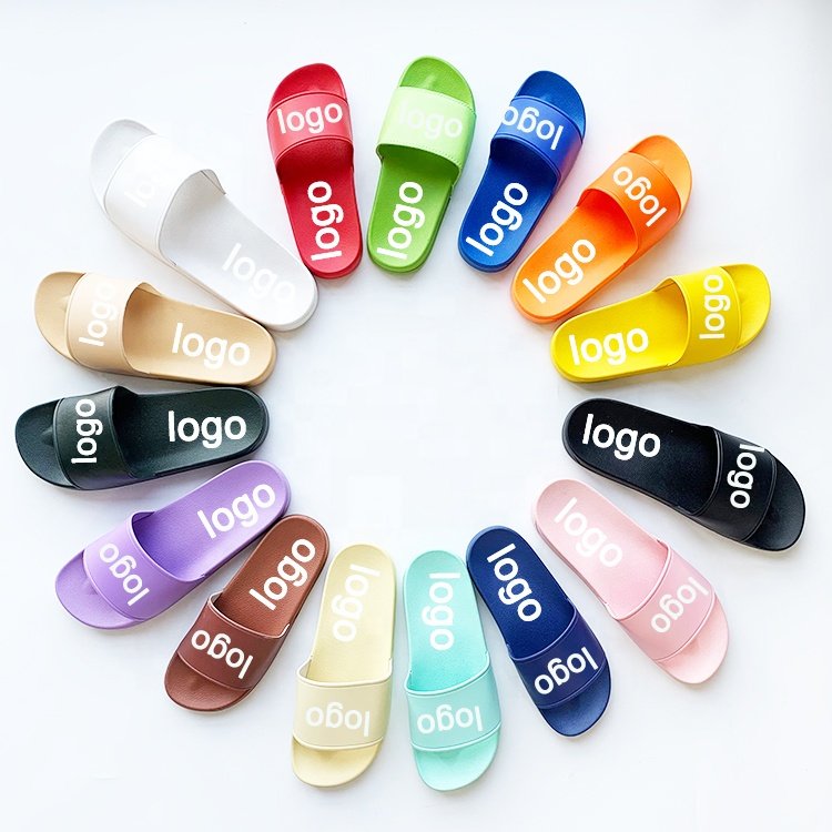Wholesale Flats Women Sandals Other Shoes Women Sandal PVC Flip Flops Ladies Blue Sandal for America