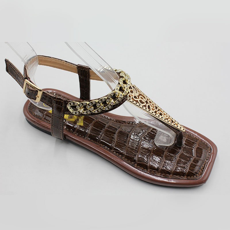 2024 Summer toe ladies flat shoes flat outdoor casual sandals for women wholesales luxury shoe available Size 37-42