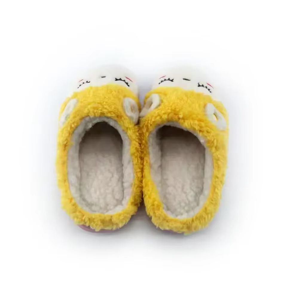 Chinese manufactures Cute Cartoon Animals Pattern Slipper Plush Soft Bottom Slides Shoes children's Sandals And Slippers
