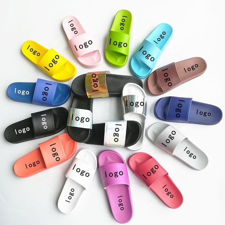 Summer Pvc slides Slippers custom logo Sandal Slides Footwear Men'S Slippers