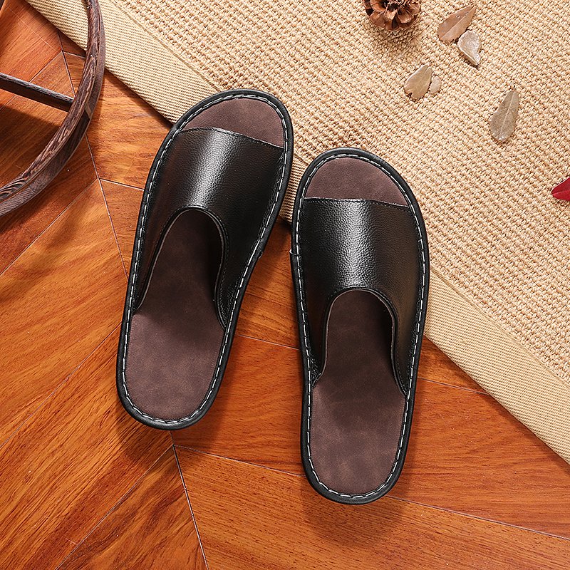 Wholesale custom 2002 summer indoor lightweight pu PVC high quality men latest slipper home slides in rubber