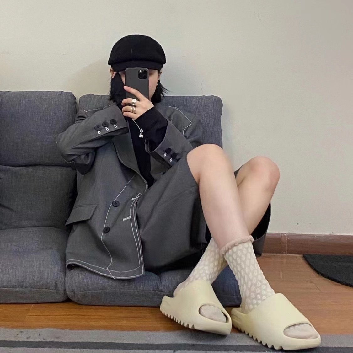 Custom Summer New Women's Pillow Slippers Men Indoor Eva High Soft Bottom Sandals Trend Slides Beach Shoes Couple Slippers