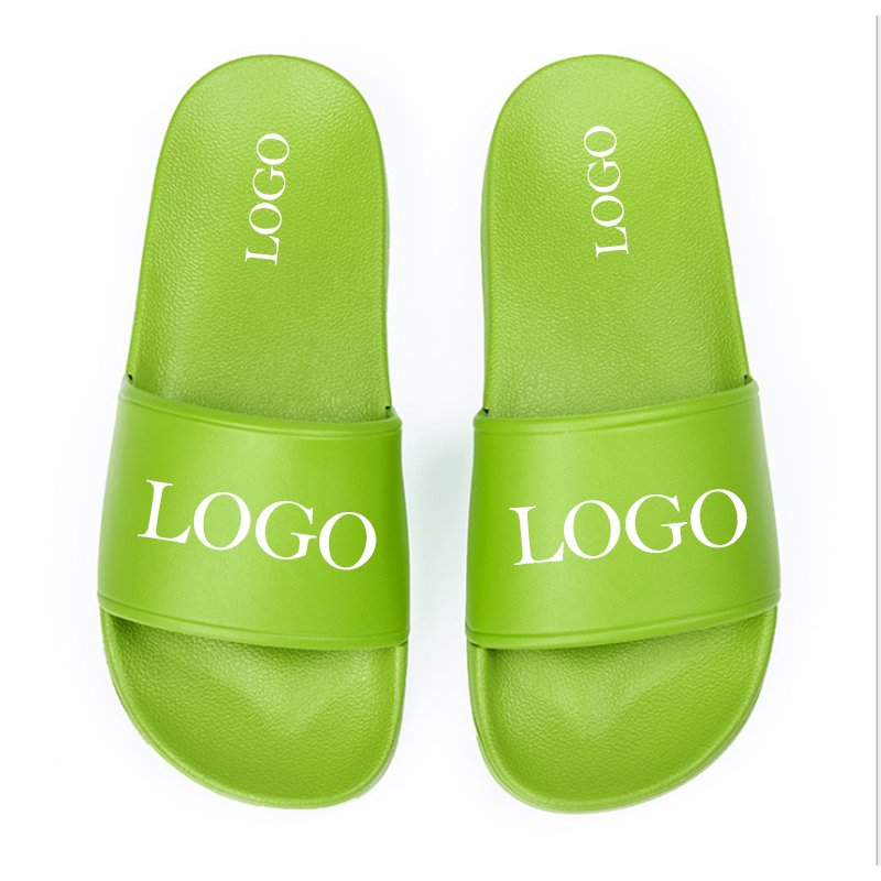 Logo Pvc Blank Rubber Color Outdoor Funny Slide Slippers for Men Women