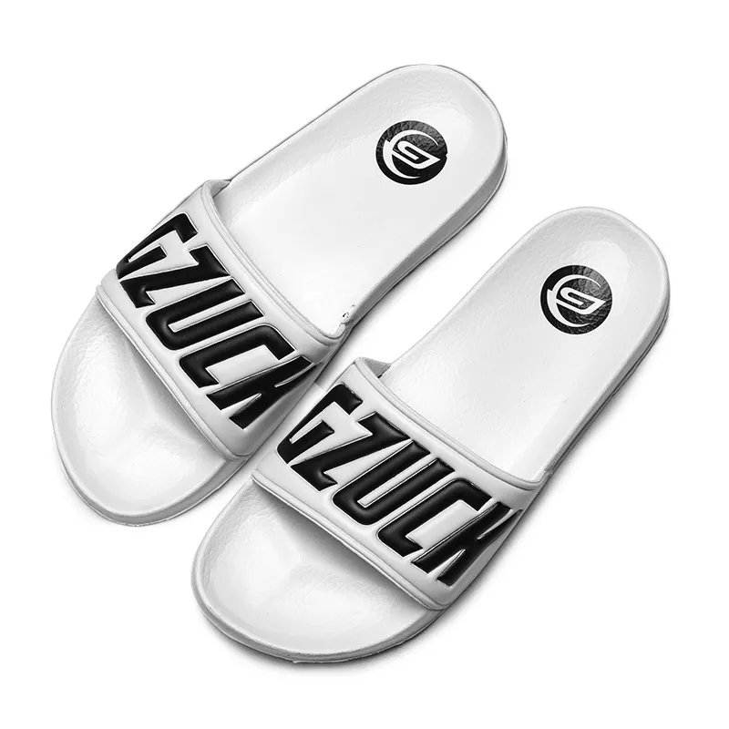 US Size Custom Logo Flip Flop OEM Design Multicolor Rubber PVC Slide Unisex Custom Men's Slippers With Logo