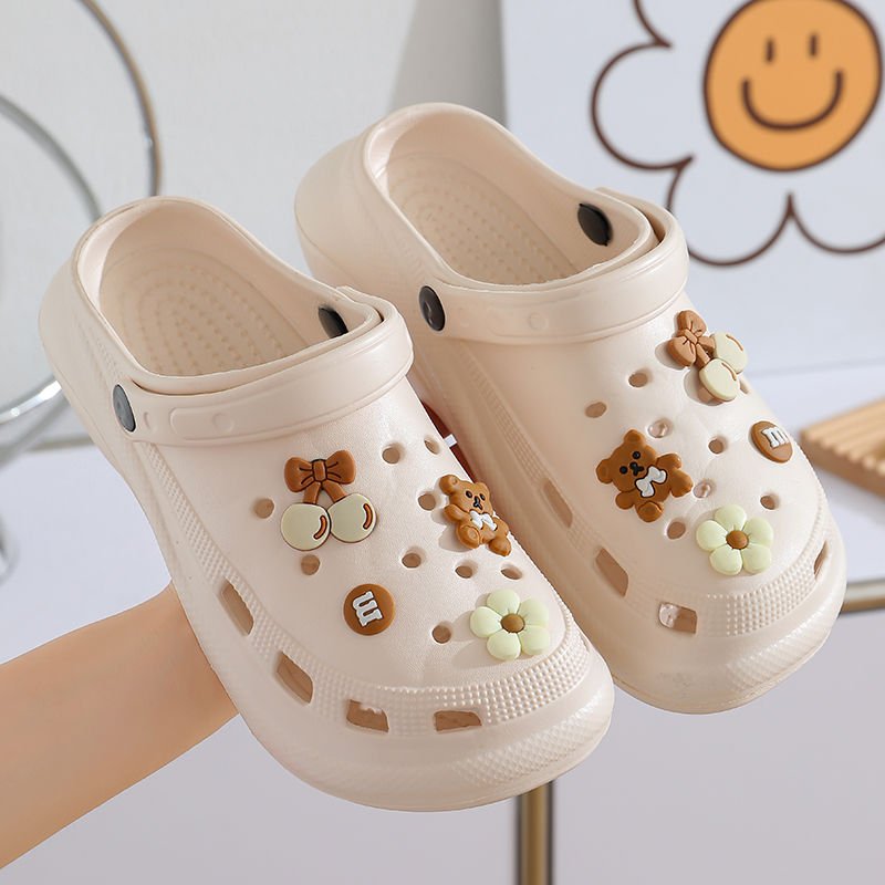 Beach Foam Shoes Sandals Women Cute Summer Thick Sole Wedges Non-Slip Soft Outdoor Slides Slippers