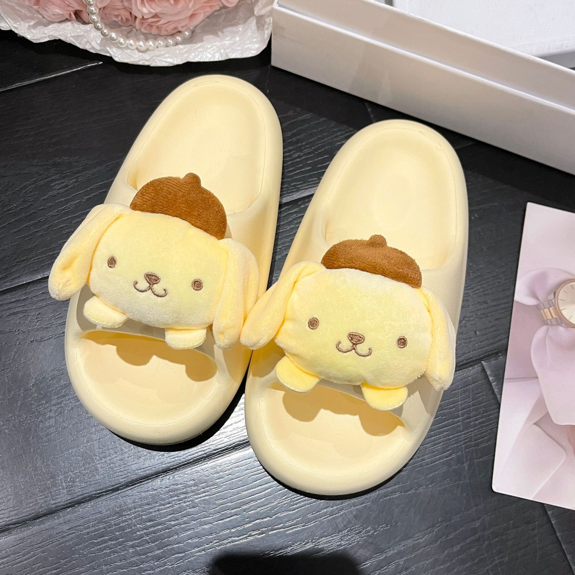 Bo women Summer Slippers anime Sandals shoes cute Kulomi Melody Non-slip Indoor Outdoor super comfortable Bubble Slides Slipper
