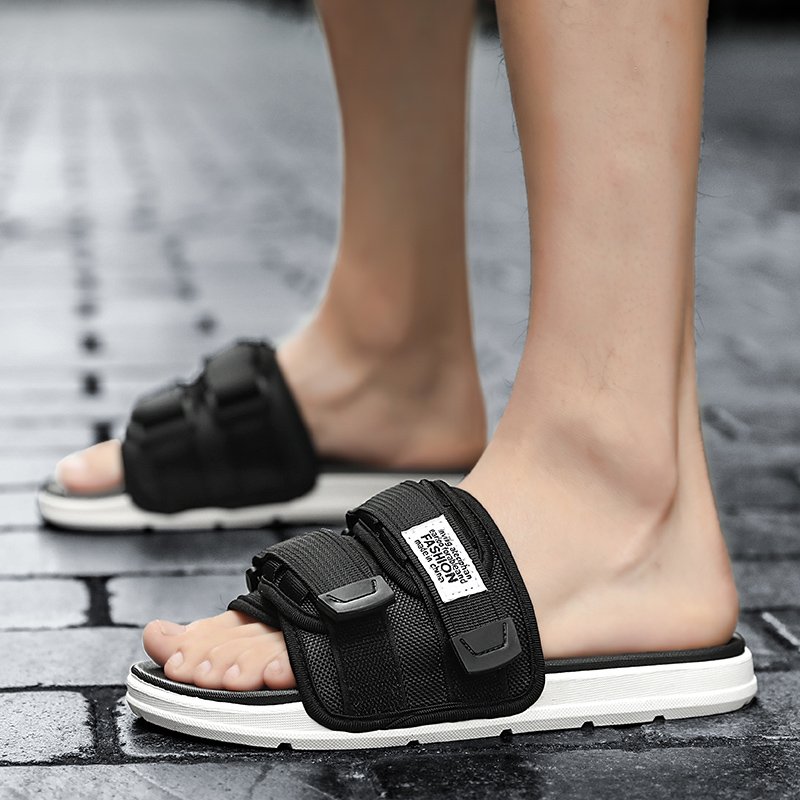2024 Trendy Outdoor Canvas Sports Shoes Low Cut Perforated Sandals for Couples Men's and Women's Slides Slippers