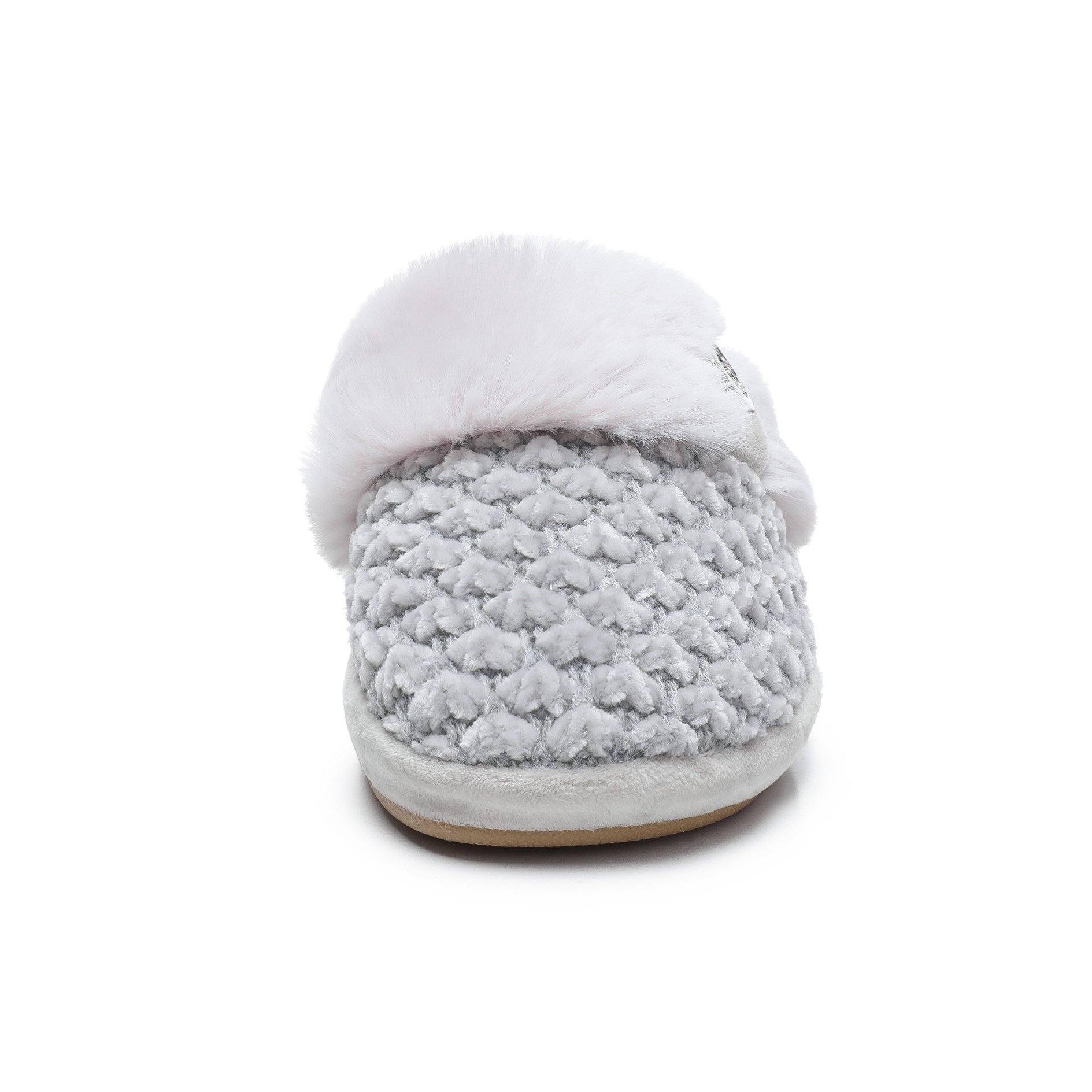 Luxury comfort fluffy slippers flat plush faux fur slides indoor bedroom house women fur slides