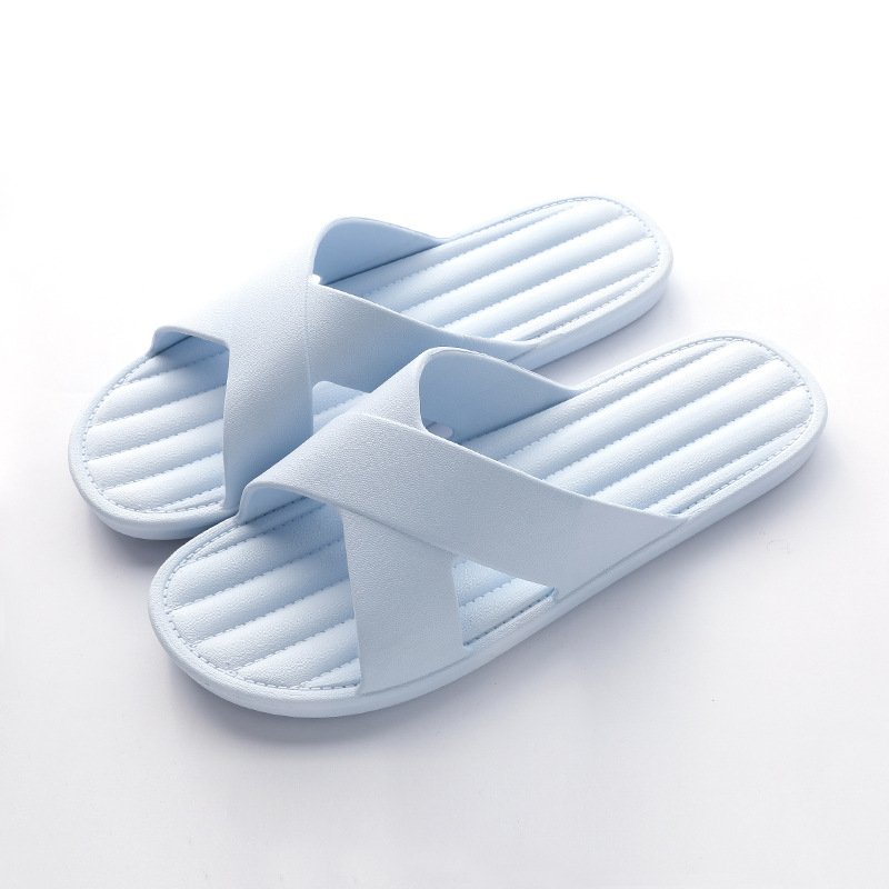 PVC Summer Slippers for Women Men South America Hot-Selling Anti-Slip Indoor Bathroom Slides Soft Sole Home Couples Shower Shoes