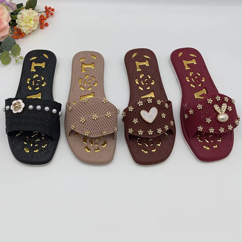 Chappals for Ladies Summer Flat Sandals Shoes Wholesale Sleepers Women Slides Slippers