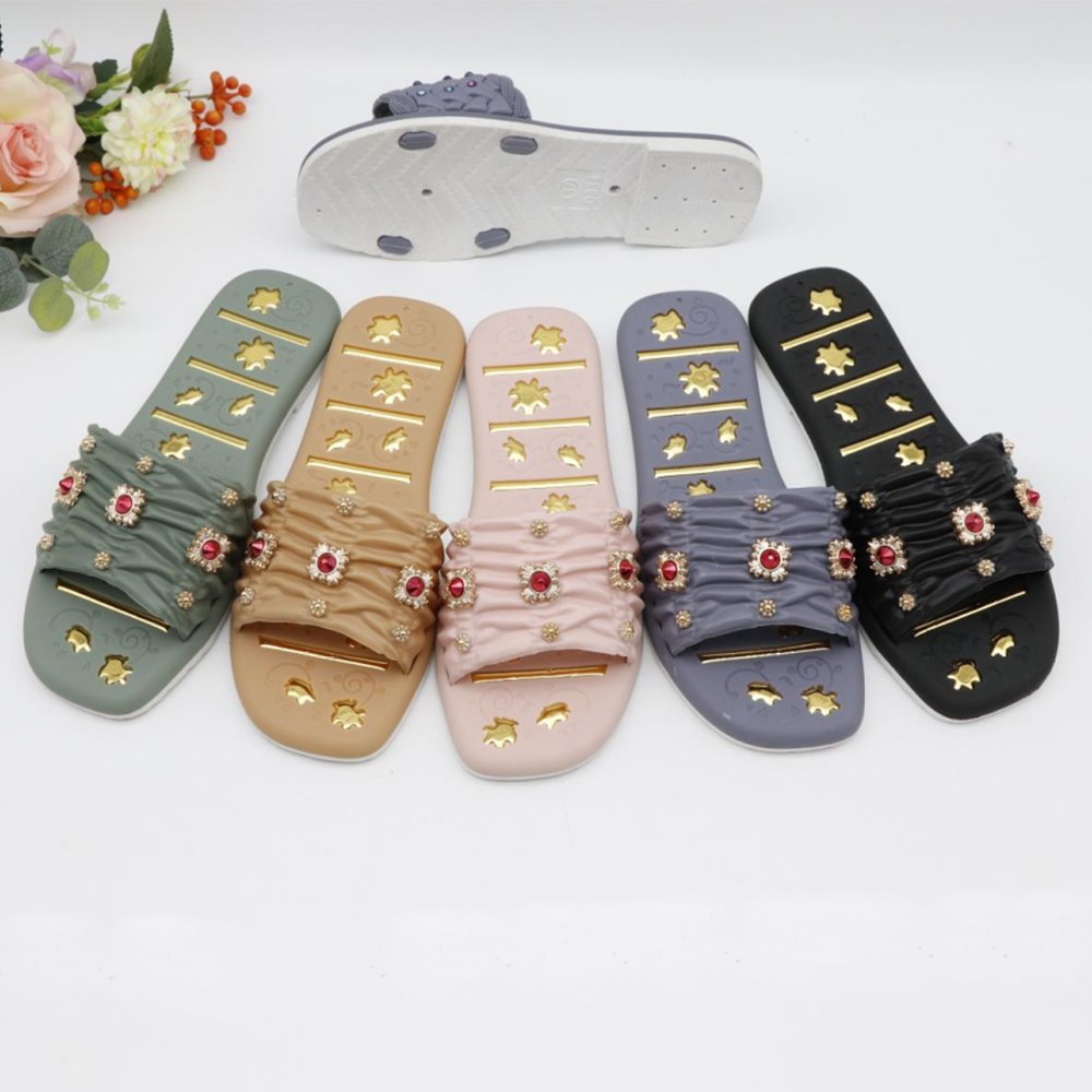 Chappals for Ladies Summer Flat Sandals Shoes Wholesale Sleepers Women Slides Slippers