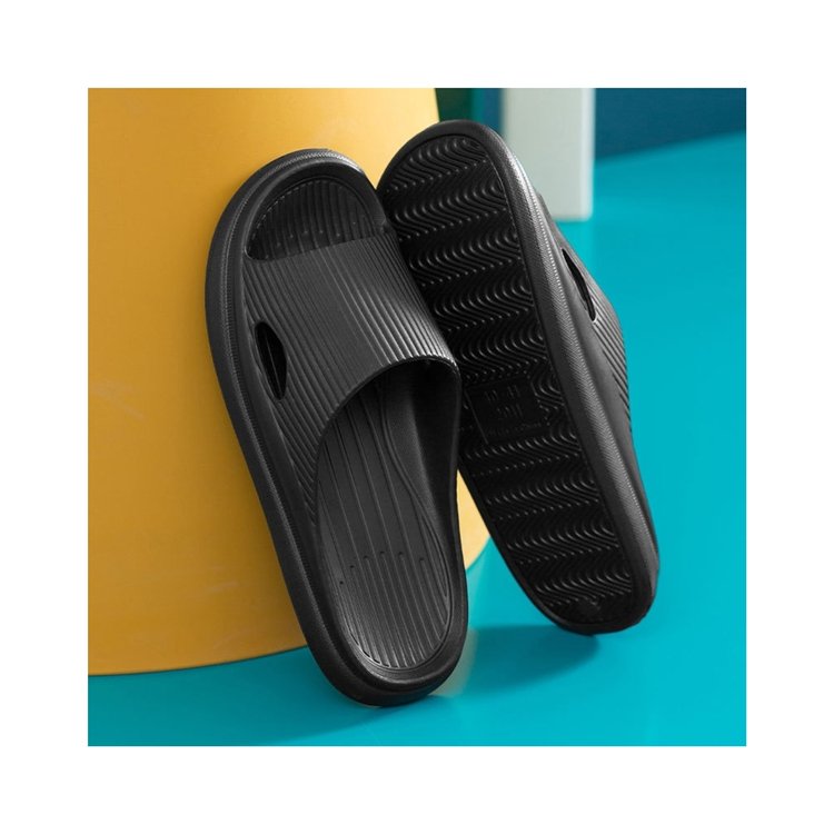 New Product Wholesale Spring Light Weight And Waterproof Black Hotel Slippers Unisex