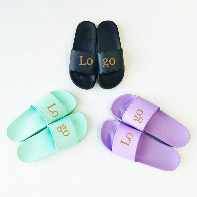 oem Custom Black Slides Footwear Sandal PVC,Custom Logo Slippers Men Plain Blank Slide Sandal,Slippers Custom Logo Sliders