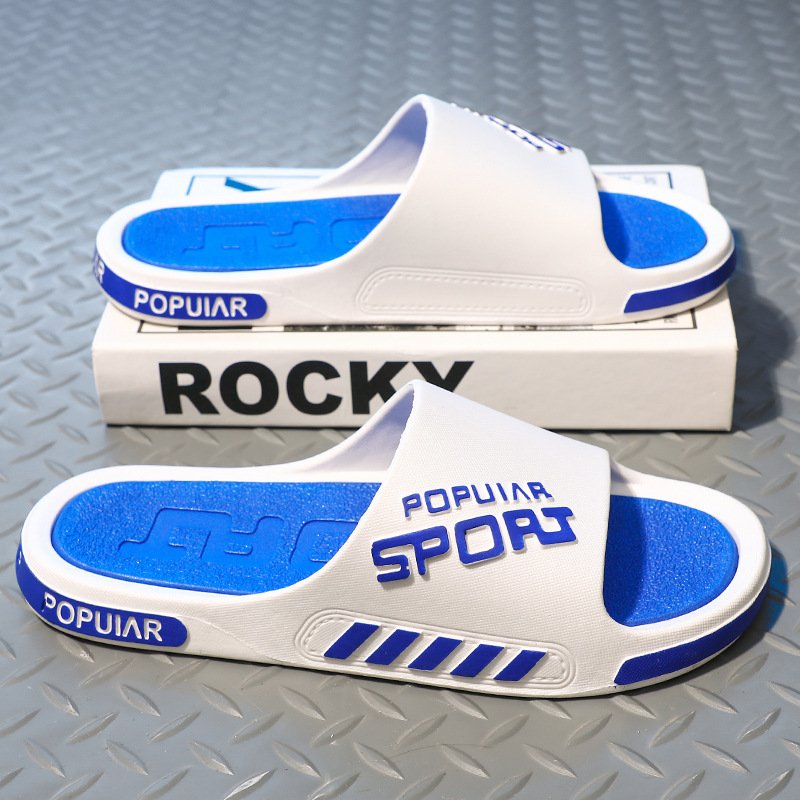 Unisex Printed PVC Men's Slippers Non-Slip Outdoor Summer Sandals for Daily Fashion & Beach Use Drop Shipping