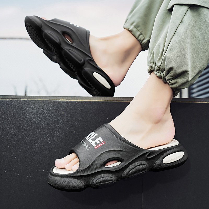 New Slippers Men Non-slip Thick Bottom Wear-resistant Outer Wear Sandals Flip Flops Wholesale 2023 Summer EVA Summer Shoes ZZ