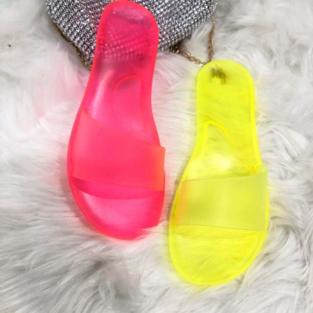 Dropshipping product 2024 Summer Women's Sandals Candy Color Fashion Beach Shoes For Girl