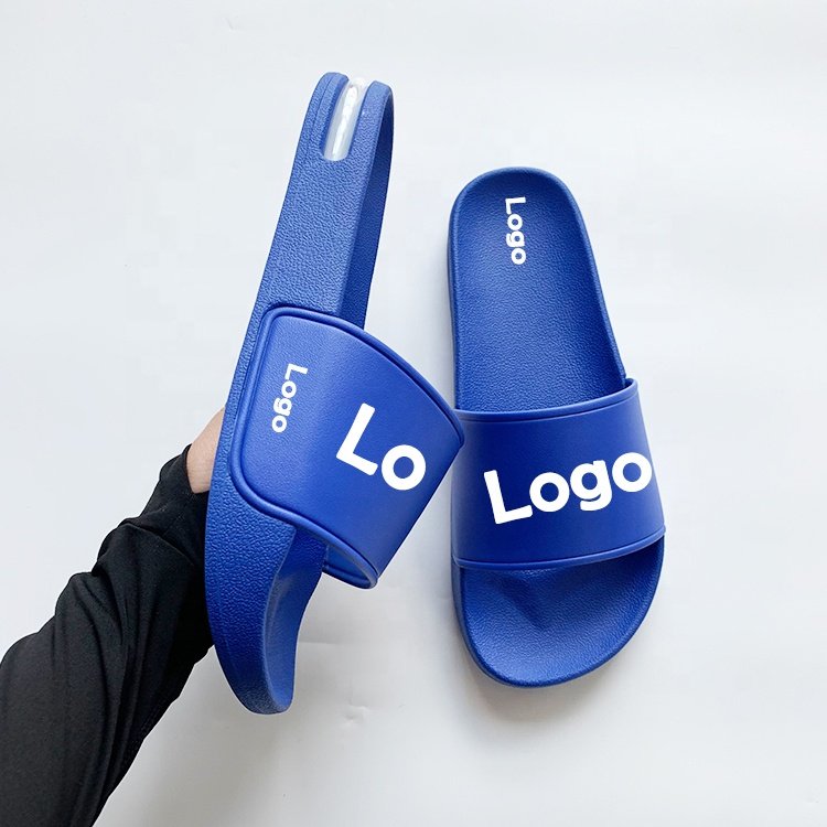 2024 Men's Air Cushion Slides Slippers Custom Outdoor Beach Slippers Design Logo Indoor Slides Slippers For Men