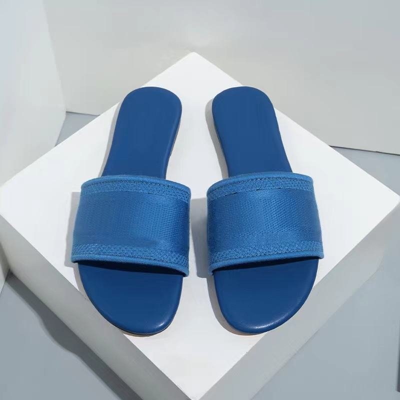 Embroidery Sandal For Women And Lady 2024 Flat Luxury Summer Women Slipper 2024 Slipper Luxury Ladies Design Slippers For Women