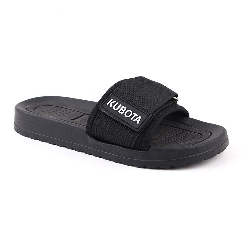 New Custom Logo Mne's Beach Slides Wholesale Leisure Thick Bottom Anti -Slip Outdoor Chancletas Custom Slides Slippers For Men