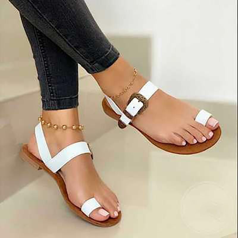 Summer Ladies Low Wedge Sandals Women Flat Shoes Comfortable Slide Sandal Casual Slippers
