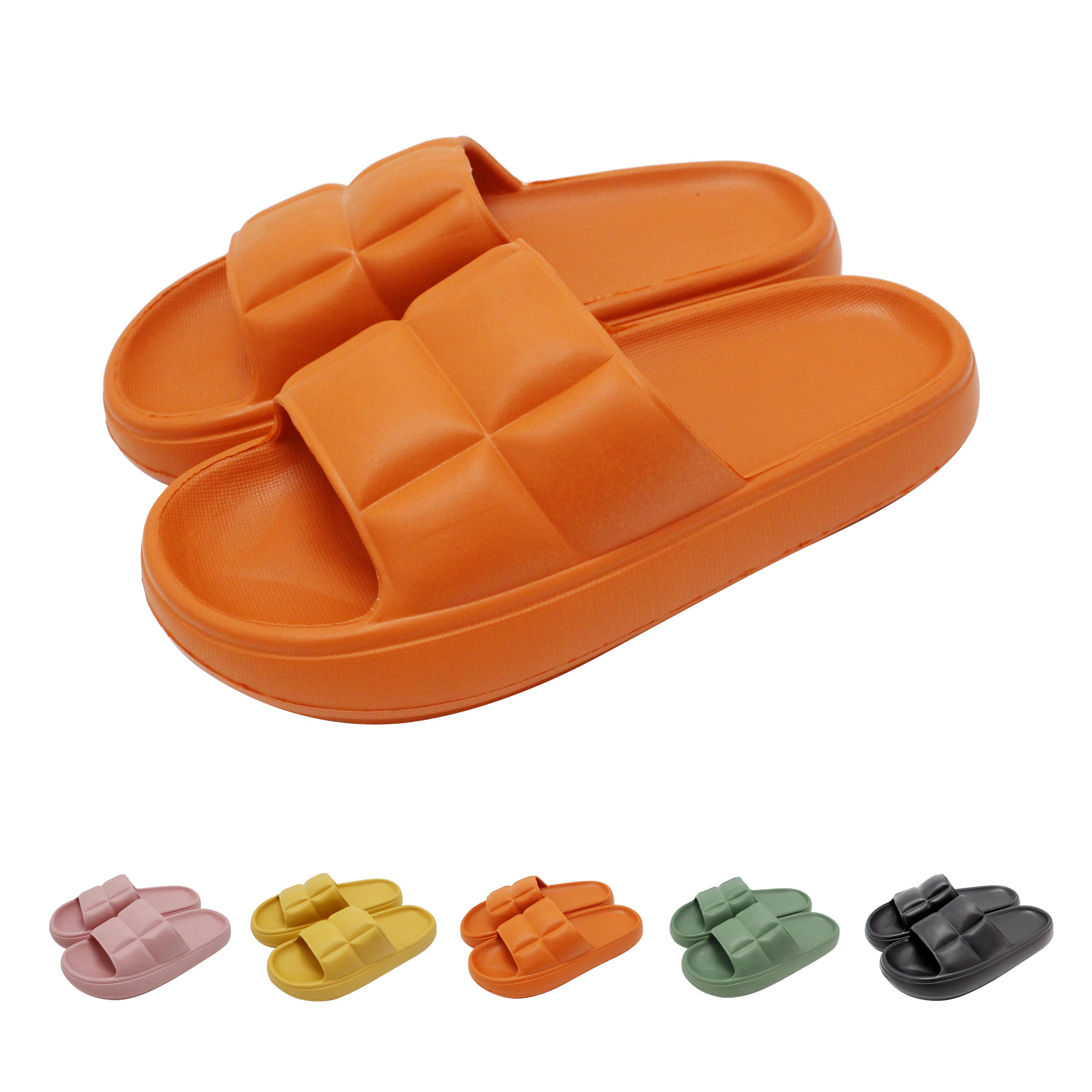 pillow slide slipper Slippers female summer indoor thick bottom bath non-slip home Kawai female slipper cute platform sandals