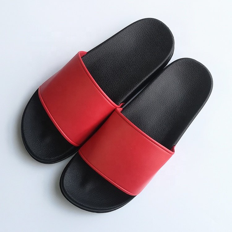 Unisex Slides Slippers Summer Waterproof Footwear and Slippers PVC Non-slip Sandals for Men and Women Blank ODM Solid Printed