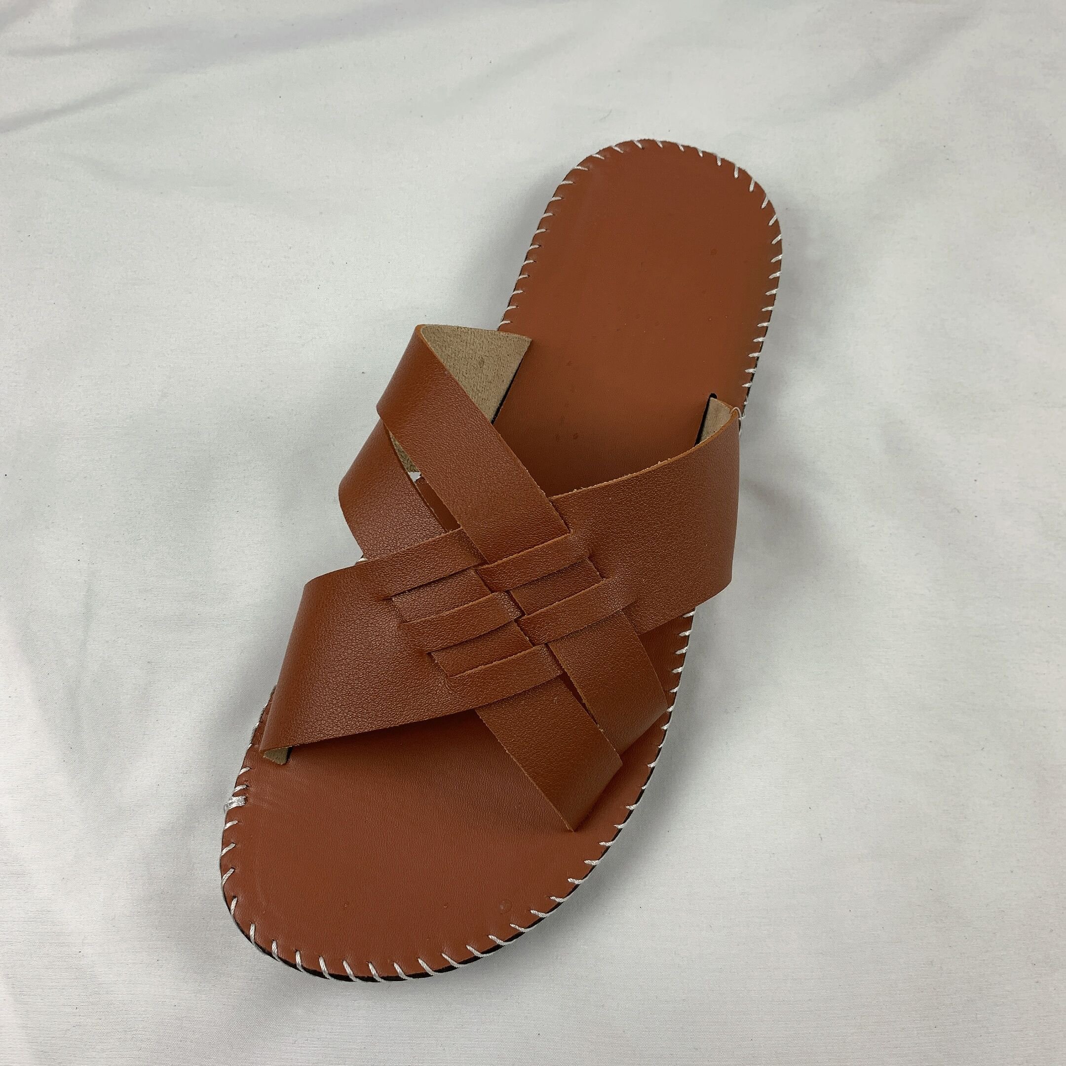 Men Slipper PU Leather Top Slide Sandal Casual Slippers Comfortable Fashion Summer Beach Slipper