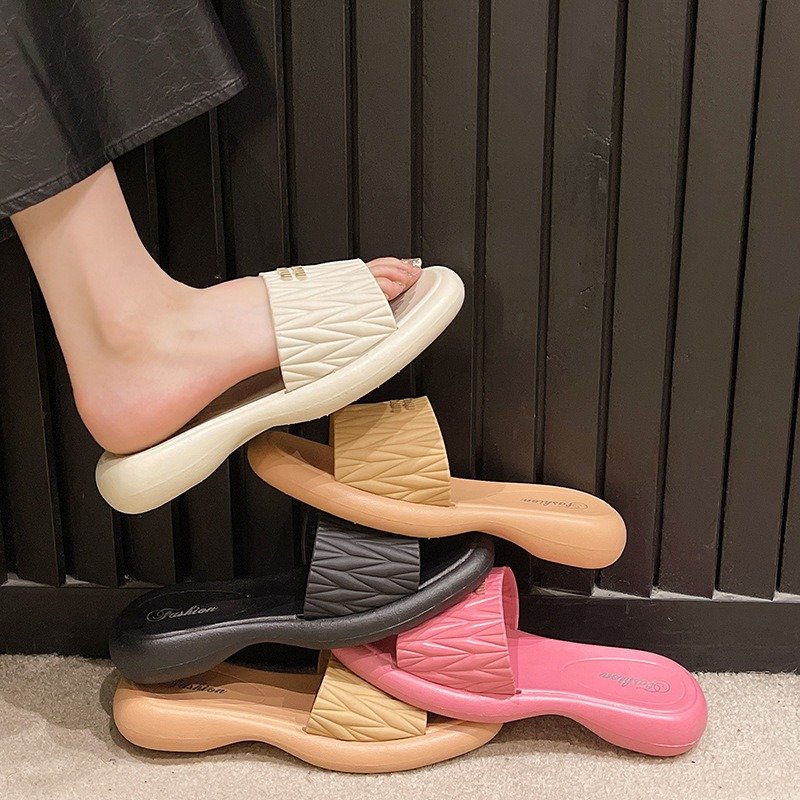Luxury Designer Top Quality Big Size Thick Bottom Non-Slip Women Casual Slipper