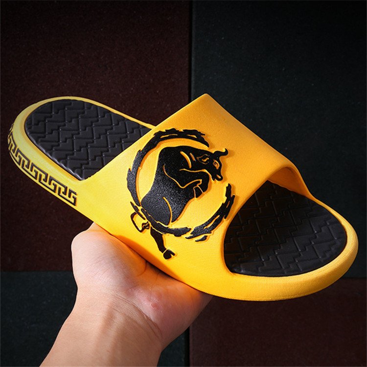 New Men's Slippers PVC Thick Bottom Summer Non-slip Shoes Indoor Beach Soft Slippers Sandal Household