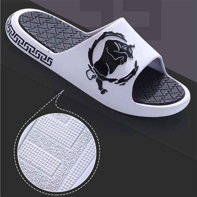 New Men's Slippers PVC Thick Bottom Summer Non-slip Shoes Indoor Beach Soft Slippers Sandal Household