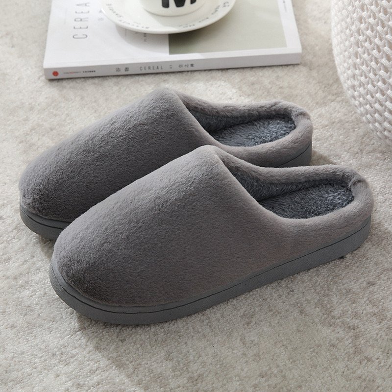 Fashion Bedroom Slippers Thick Bottom Fur Hotel Fluffy Slip Warm Slides House Indoor Solid Color Slides Fluffy Slippers
