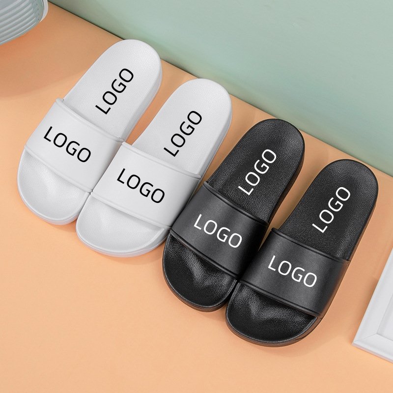 Customized OEM 3D Printed Embossed PVC EVA PE Unisex Women Men High Quality Sandals Slippers Custom Shoes Slides With Logo