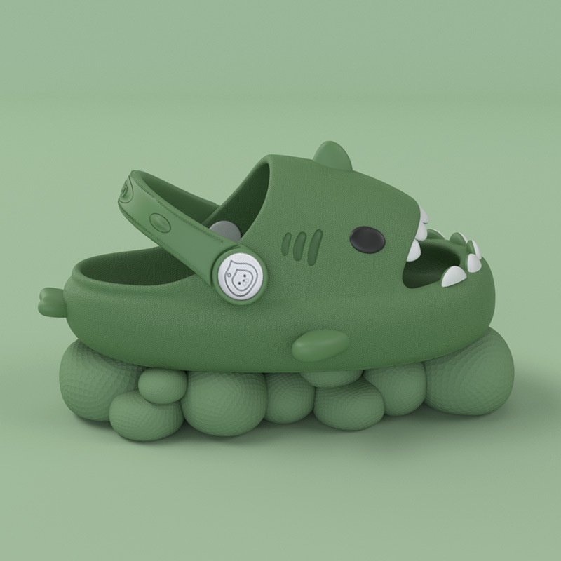 Low MOQ Custom LOGO Home Slippers Cartoon Soft Shark Slides Slippers for Women and Men Toddler kids