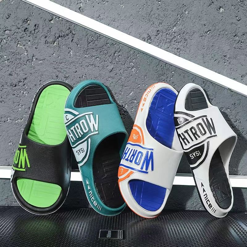 Summer Slippers male outdoor casual shoes fashion trend 2024 home anti-slip slides new man sandal wholesale