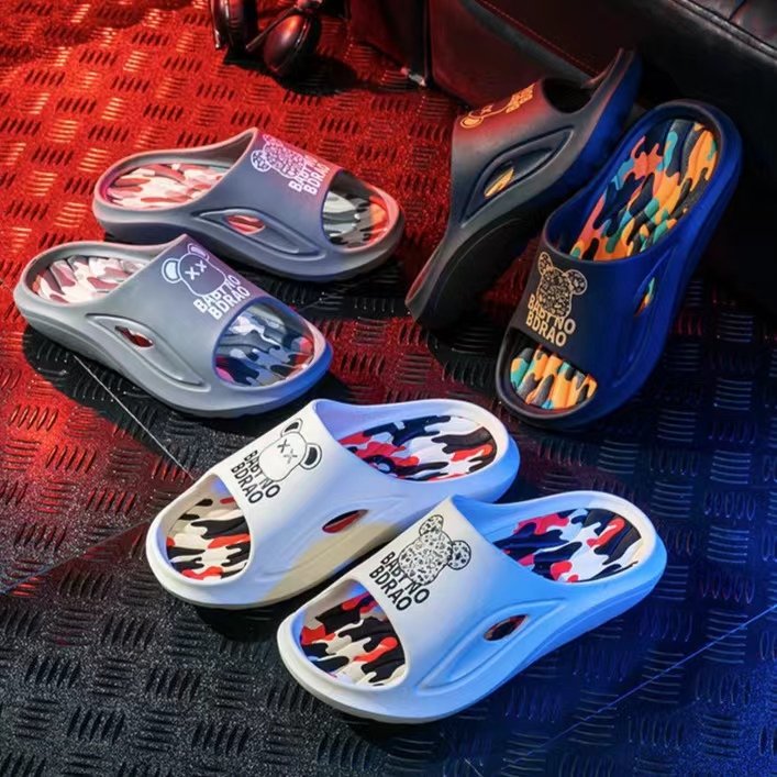 Summer Slippers male outdoor casual shoes fashion trend 2024 home anti-slip slides new man sandal wholesale