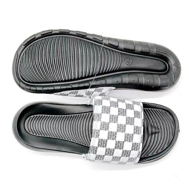Custom Logo Men's Shoes Slides Slippers Authentic Wholesale Home Slipper Original Branded Slides Printing Strap